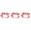 3Pcs Pink Fabric Simulation Rose Hair Ornaments Decorative Accessories 3