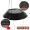 Carillon a vento solare da appendere con LED a cambio colore per esterni 2