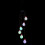 Carillon a vento solare da appendere con LED a cambio colore per esterni 3