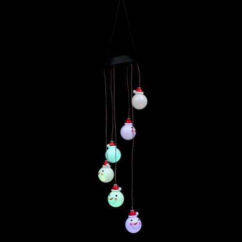 Carillon a vento solare da appendere con LED a cambio colore per esterni 2