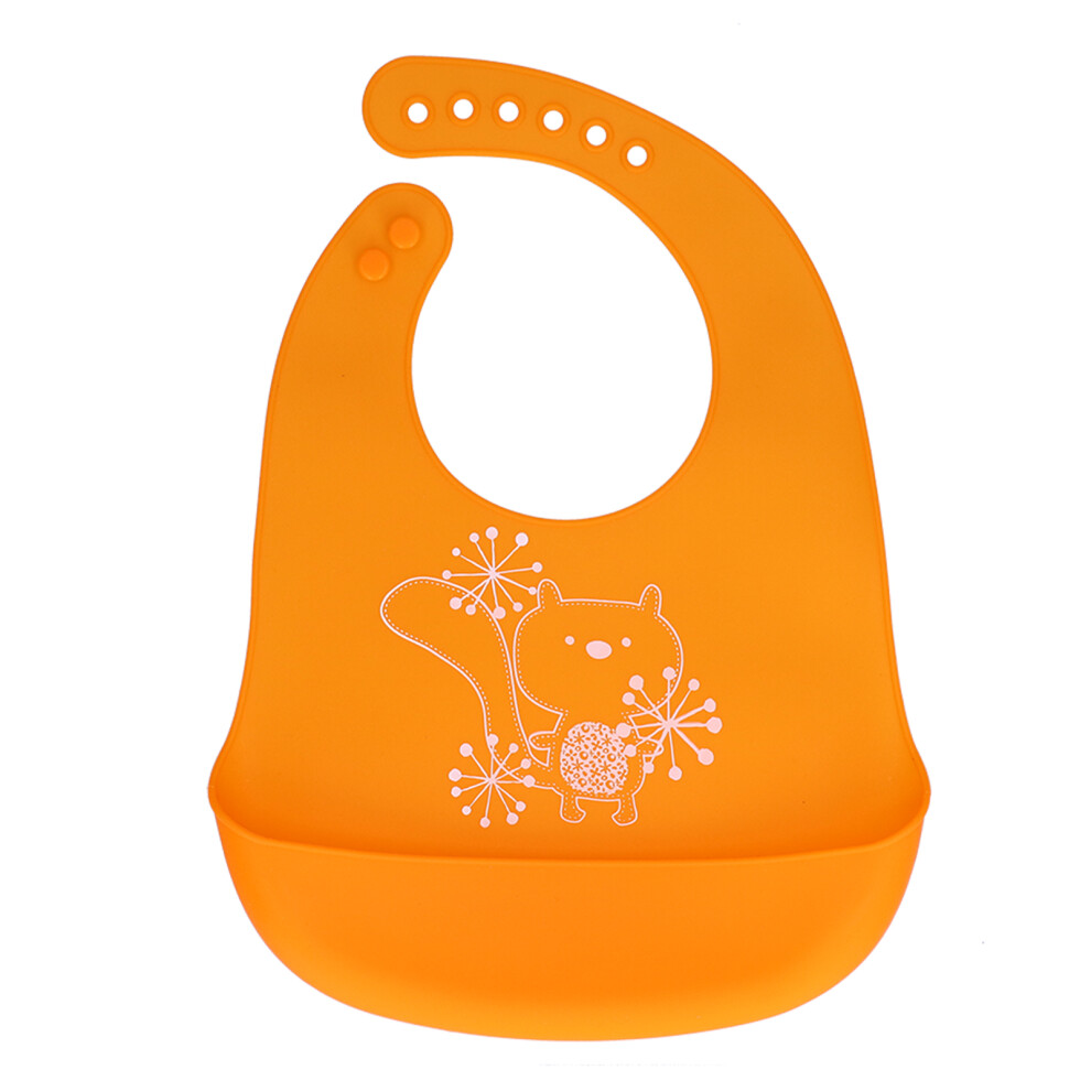 Dishwasher Safe Silicone Baby Bibs Soft Waterproof Adjustable Closure With Extra Wide Pocket For Easy Cleaning Food Grade Sturdy Pocket BPA Free