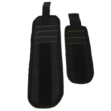 Andningsbart magnetiskt armband med starka magneter, justerbar rem, håller muttrar och bultar, verktygshållare för bygg, bilreparation,