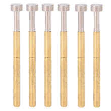 100pcs Pogo Pin Flat Head Spring Test Probes Brass 2.36mm Diameter PCB Testing