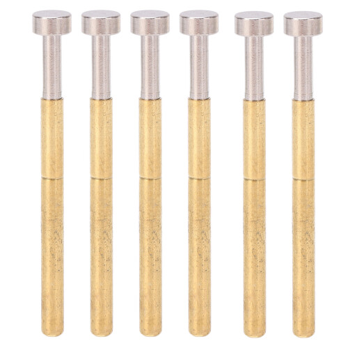 100pcs Pogo Pin Flat Head Spring Test Probes Brass 2.36mm Diameter PCB Testing
