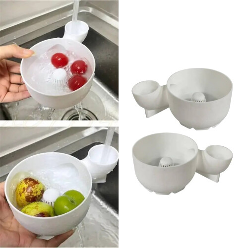 Water Saving Plastic Produce Cleaner For Safe Preparation Automatic Fruit and Vegetable Washing Basin Kitchen Tool 1