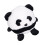 Χαριτωμένο βελούδινο βάρη Panda με πολυλειτουργική χρήση, μαλακά βελούδινα υλικά 5