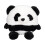 Χαριτωμένο βελούδινο βάρη Panda με πολυλειτουργική χρήση, μαλακά βελούδινα υλικά 8