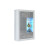Display Cabinet Arcadia 140cm - White & Grey Gloss Doors and LED Lights 3