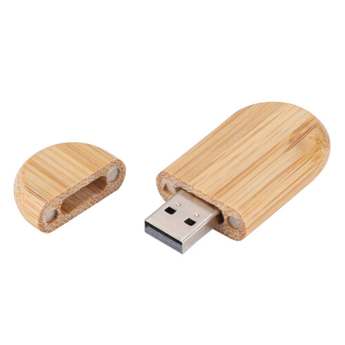 Οικολογικό ξύλινο USB Flash Drive USB3.0Interface γρήγορη μεταφορά αρχείων μαγνητικό καπάκι 2