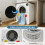 2. 3kg High-Performance Tumble Dryer PTC Heating Stainless Steel Drum Stackable Wall-Mountable 5