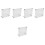 5Pièces Support Cd Tabletop Transparent Artisanat Soigné 6
