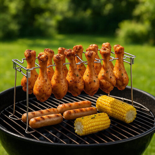 Hähnchenschenkelhalter für Grill & Backofen, 2er-Set 1