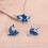 Marine emaille reversspeld – dolfijn- en haaiendesign, legering. 5