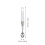 2Pcs Stainless Steel Fruit Scooper Kitchen Gadget White Handle 10
