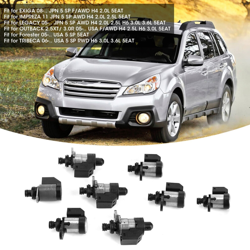Subaru 5Eat 8Pc Solenoid Set 31705-Aa430 7444352727612