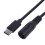 Kábel 5,5x2,1 samec - Type-C samec, Napájací konektor 5521, Adaptér 5,5x2,1, Prevodník USB typu C 5