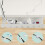 Desk Cable Trays Set - Steel Cable Management for PC/TV 5