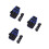 3Pcs Electrician Tool Waist Bag Blue Durable Tool Belt for Drill Bits 9