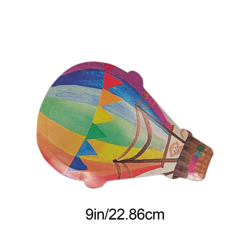 Heißluftballon-Pappteller, umweltfreundlich, 8-teilig 2