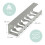 Desk Cable Trays Set, Steel Cable Management for PC/TV 3