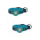 2Pcs Reflective Nylon Pet Locator Protector Collar Sky-Blue Anti-Lost 7