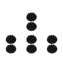 8Pcs Durable Black Silicone Pet Slow Feeder Mat Dog Feeding Accessory