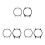 6Pcs High-Hardness Watch Protective Shell Lightweight Full Cover Frame 1