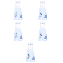 5Pcs Household Sky-Blue Hamster Waterer Vertical Leak-Resistant Bottle
