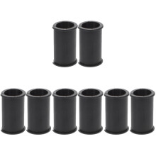 8Pcs Portable Black Rubber Mic Spacer Cover for Stage Office Meetings