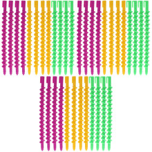 60Pcs Lightweight Plastic Spiral Hair Curlers Perm Rods for Curly Hair