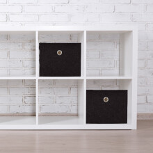 Aufbewahrungsboxen 2er-Set - Mehrfarbige Stoff-Organizer