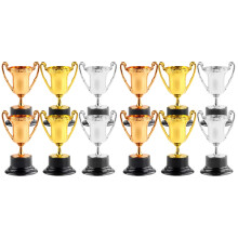 12Pcs Bright Color Plastic Trophies Small Kids Award Celebration