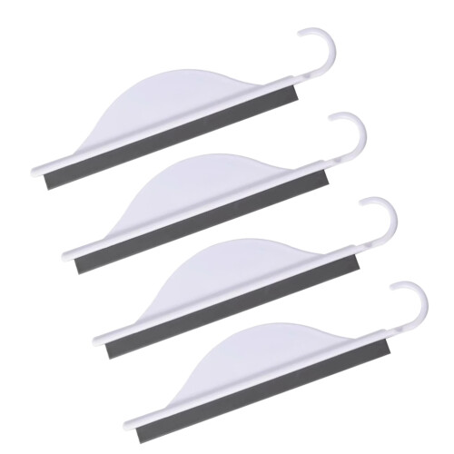 4Pcs Mini Squeegee With Hanging Hook For Shower, Mirror, Sink, Window