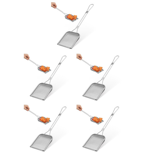 5Pcs Multi-Function Stainless Steel Colander Ladle for Home Cooking