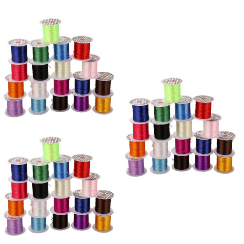 Elastic Thread Assorted Colors for Jewelry and Craft Use
