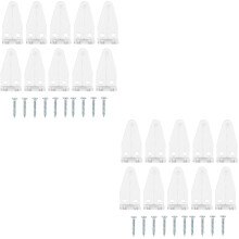 20Pcs Transparent Plastic Blinds Bottom Rail Hold Brackets for Shades