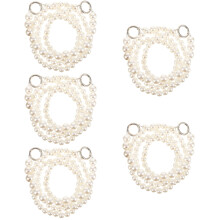5Pcs Durable Pearl Beded Purse Chain Strap for Handbag Replacement