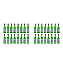 40Pcs Mini Decor Green Resin Wine Bottles for Doll House Scene