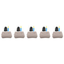 5Sets Inflatable Foot Rest for Plane PVC Travel Pillow Home Office Use