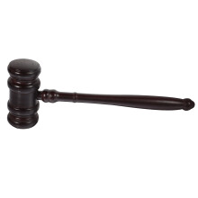 6Pcs Practical Wooden Judge Gavels Coffee Color Auction Sale Hammer