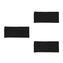 3Pcs Heat Proof Black Silicone Mats for Barber Hairdressing Use