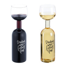 Weinflaschenglas - Fassungsvermögen 750 ml, lustiges Geschenk für Weinliebhaber