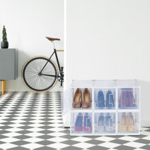 Transparente Schuhaufbewahrungsboxen für High Heels, 6er-Set