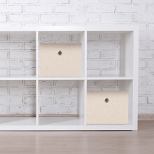 Aufbewahrungsboxen 2er-Set - Mehrfarbige Stoff-Organizer