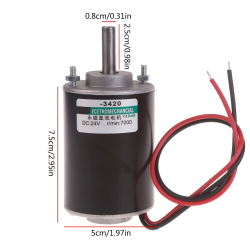 Μόνιμος μαγνήτης DCMotor12/24V30W CWCCW για γεννήτριες υψηλής ταχύτητας χαμηλού θορύβου 1