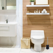 Set scopino WC con supporto, confezione da 3