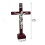 Wood Baroque Crucifix Wall Cross Statue 1pc 4