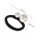 Gomas elásticas negras para el cabello, elegantes, 3 piezas 2