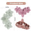 RUseeN4pcs Μεγάλα Ματ Κλιπ Μαλλιών σε Σχέδιο Χαβανέζικου Λουλουδιού για Πυκνά Μαλλιά, 3