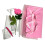 Buquê de rosas LED cor-de-rosa com balão, 1 conjunto 4